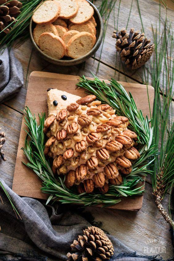 ایده توپ پنیر جوجه تیغی برای تزیین و پذیرایی بیبی شاور پاییزی