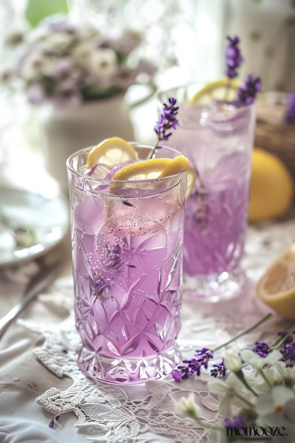 دستور تهیه نوشیدنی تابستانی مهمانی - مواد لیموناد اسطوخودوس و ودکا