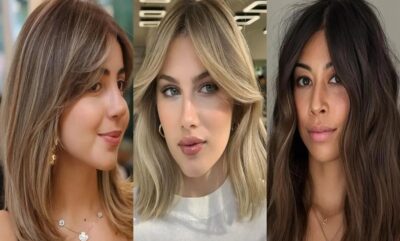 20 ایده شیک و جذاب مدل چتری پرده ای موی متوسط