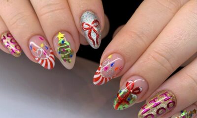 15 طرح ناخن کریسمس ساده و جذاب برای جشن های شما