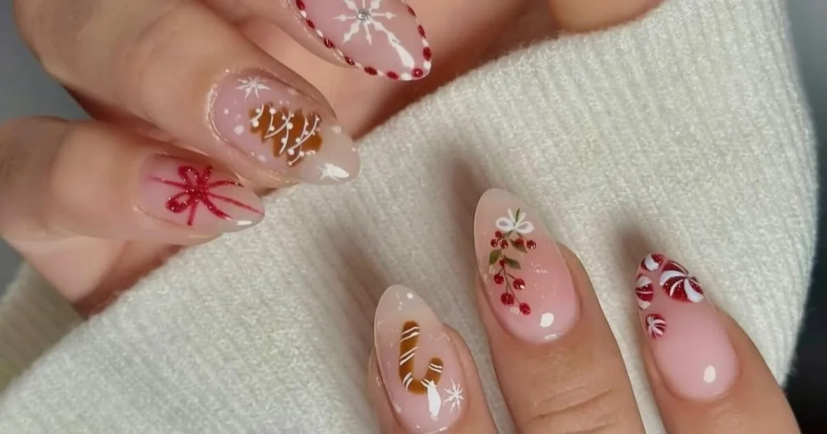 15 مدل جذاب طراحی ناخن کریسمس برای استایلی شیک و متفاوت