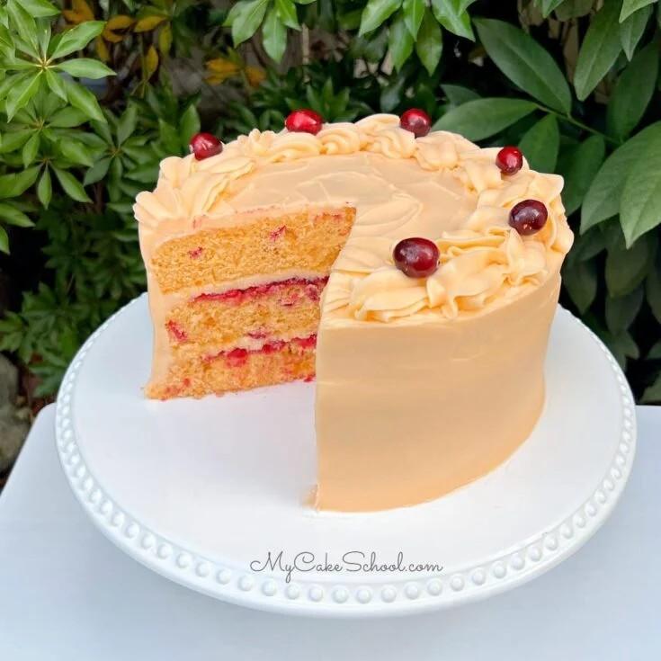 طرز تهیه کیک کریسمس - پرتقال و زغال اخته