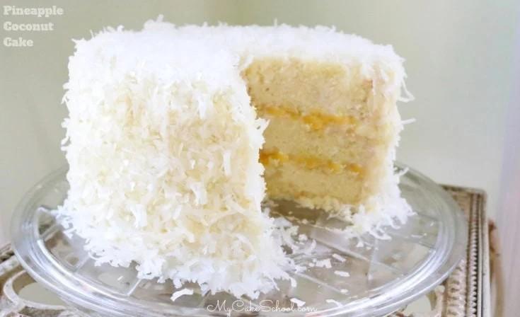 طرز تهیه کیک کریسمس - آناناس و نارگیل