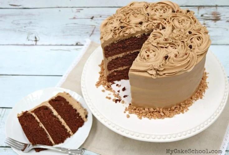 طرز تهیه کیک کریسمس - موکا تافی کرانچ
