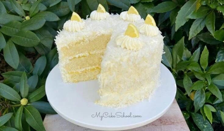 طرز تهیه کیک کریسمس - نارگیل و لیمو
