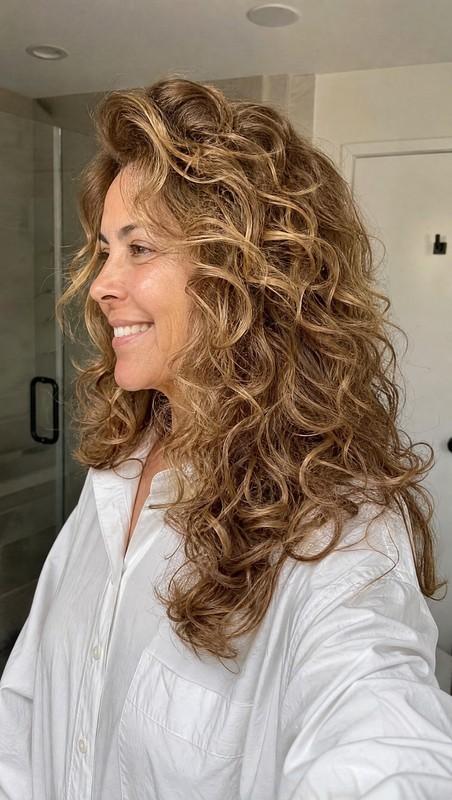 مدل موی فر زنانه بلند