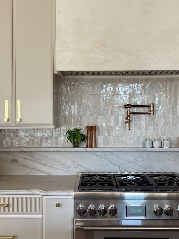 مدل بین کابینتی سنگی با رنگ خاکی