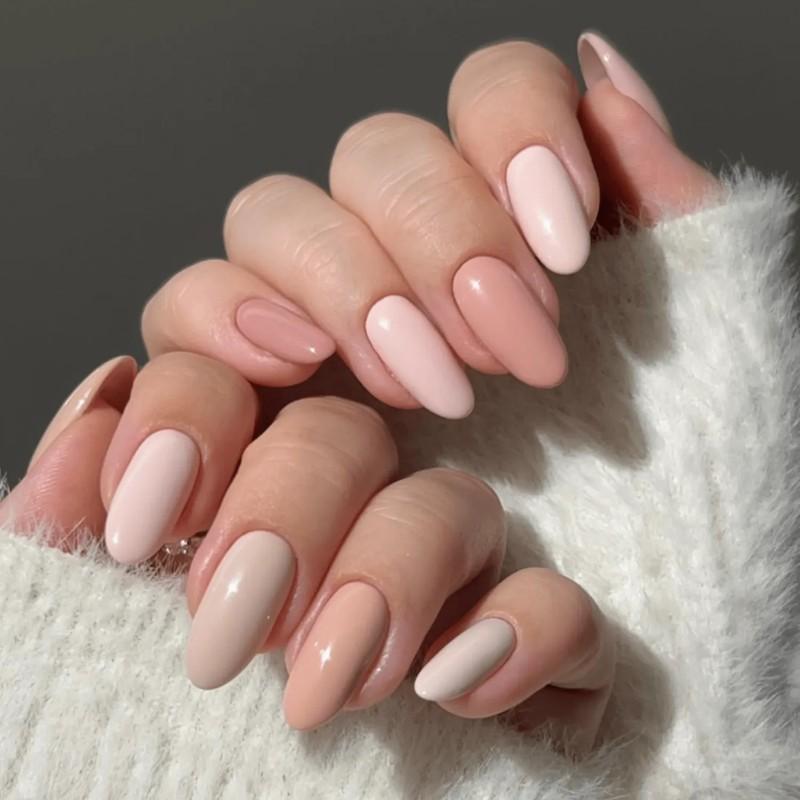 طراحی ناخن نود پاییزی به سبک گرادینت